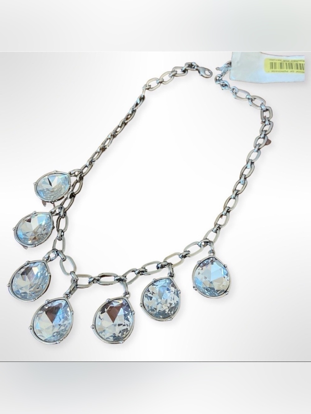 Blingy Silver Statement Necklace NWT